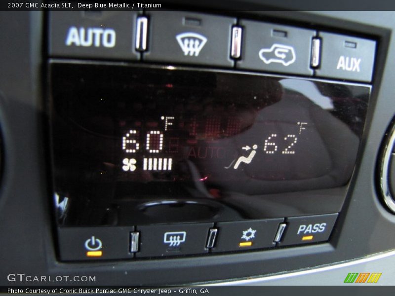 Deep Blue Metallic / Titanium 2007 GMC Acadia SLT