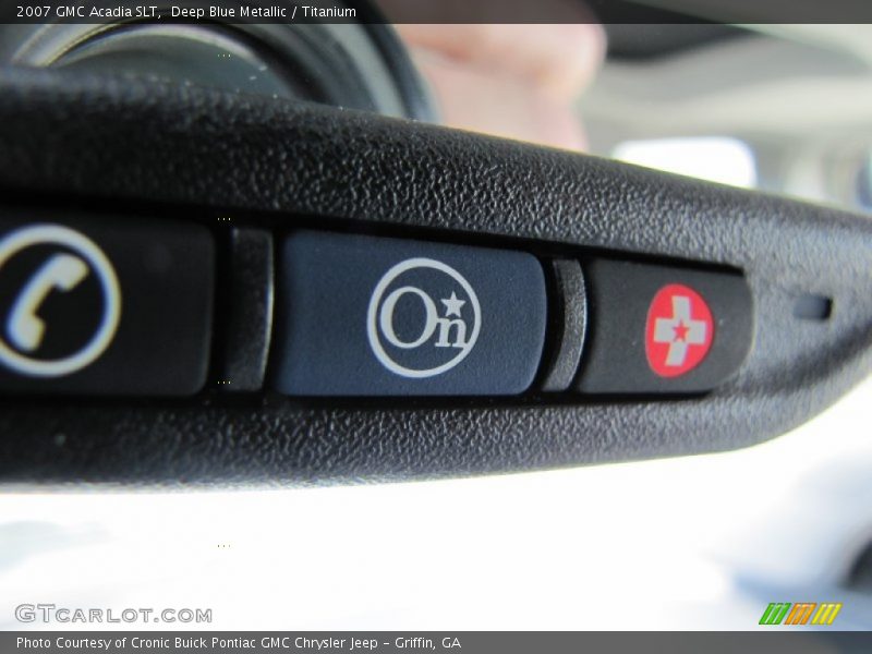 Deep Blue Metallic / Titanium 2007 GMC Acadia SLT