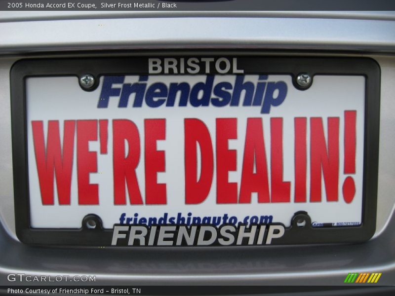 Silver Frost Metallic / Black 2005 Honda Accord EX Coupe