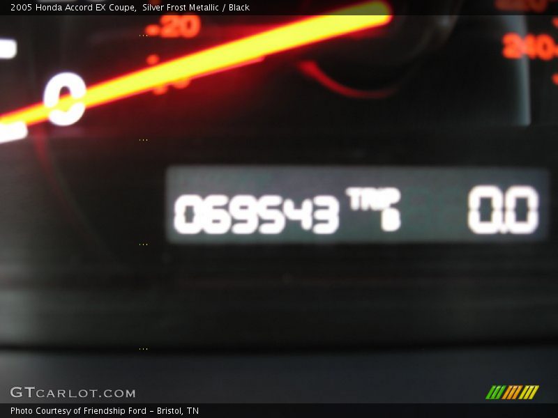 Silver Frost Metallic / Black 2005 Honda Accord EX Coupe
