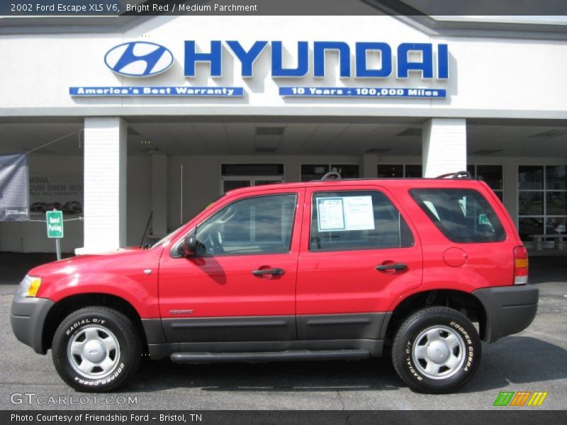 Bright Red / Medium Parchment 2002 Ford Escape XLS V6