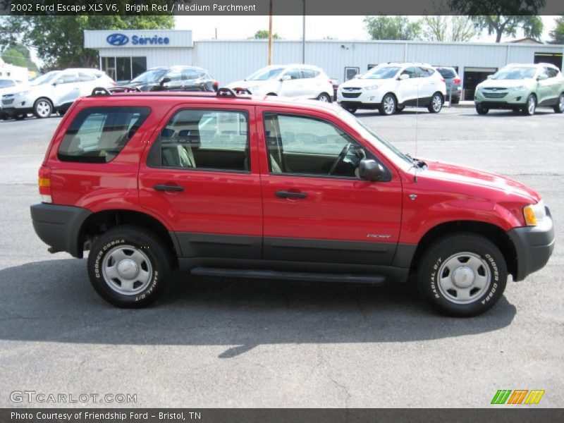 Bright Red / Medium Parchment 2002 Ford Escape XLS V6