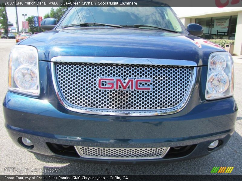 Blue-Green Crystal / Cocoa/Light Cashmere 2007 GMC Yukon Denali AWD