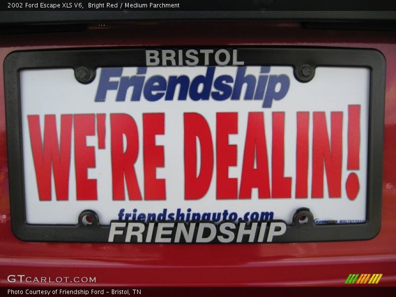 Bright Red / Medium Parchment 2002 Ford Escape XLS V6