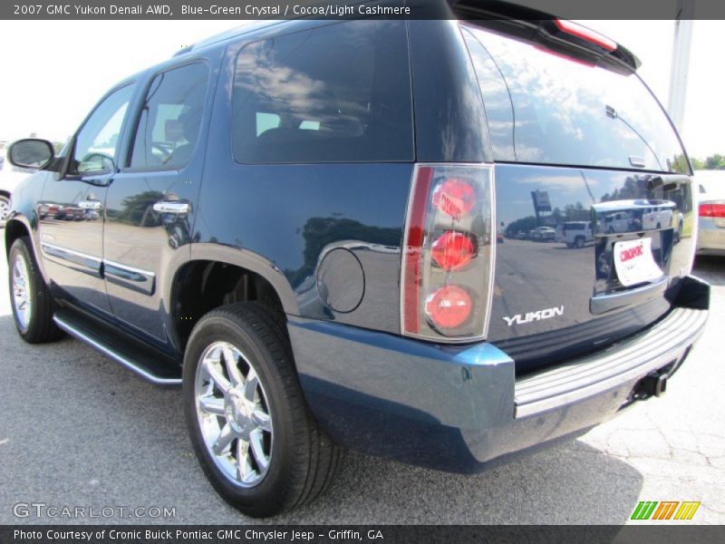 Blue-Green Crystal / Cocoa/Light Cashmere 2007 GMC Yukon Denali AWD