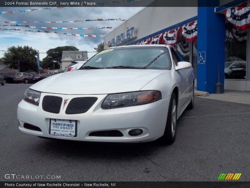 Ivory White / Taupe 2004 Pontiac Bonneville GXP