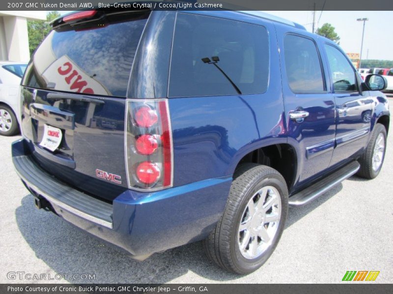 Blue-Green Crystal / Cocoa/Light Cashmere 2007 GMC Yukon Denali AWD