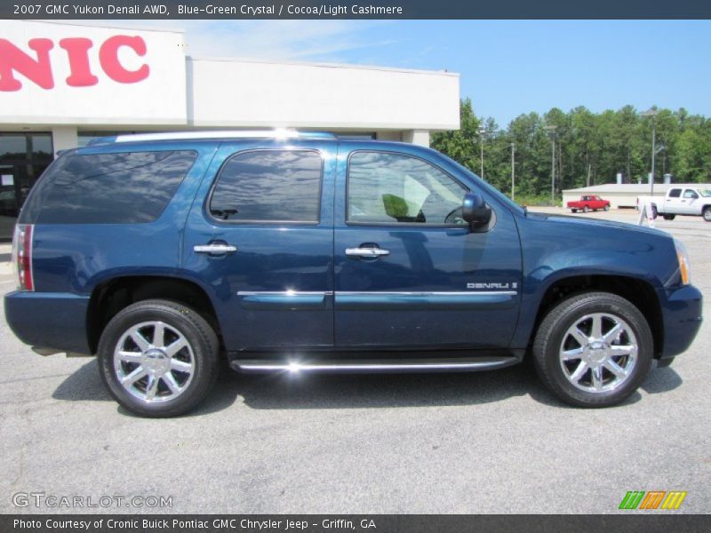 Blue-Green Crystal / Cocoa/Light Cashmere 2007 GMC Yukon Denali AWD