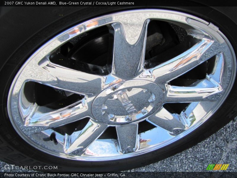 Blue-Green Crystal / Cocoa/Light Cashmere 2007 GMC Yukon Denali AWD