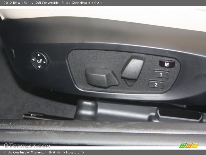 Space Grey Metallic / Oyster 2012 BMW 1 Series 128i Convertible