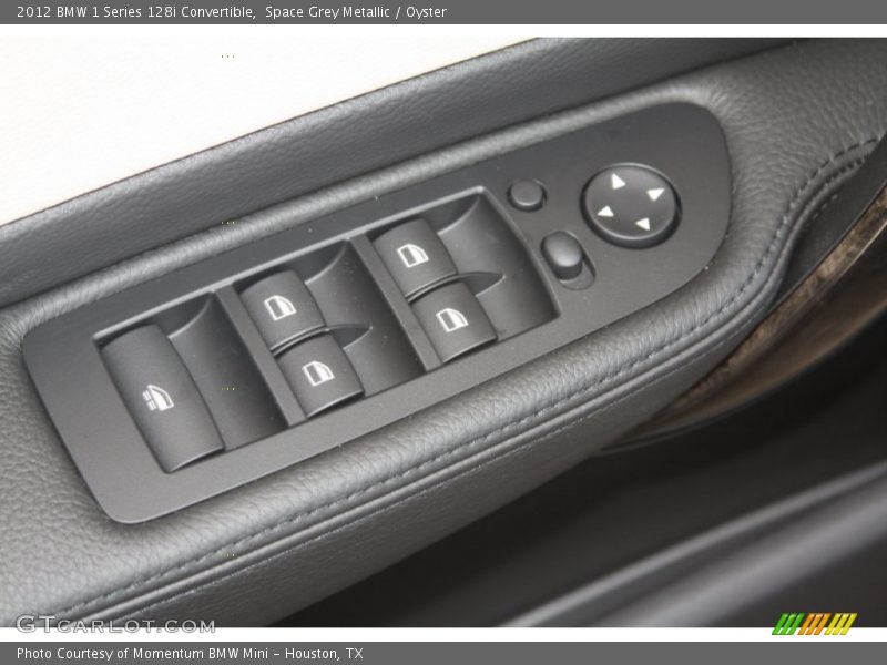 Space Grey Metallic / Oyster 2012 BMW 1 Series 128i Convertible