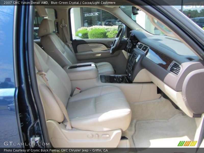 Blue-Green Crystal / Cocoa/Light Cashmere 2007 GMC Yukon Denali AWD