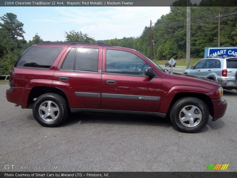Majestic Red Metallic / Medium Pewter 2004 Chevrolet TrailBlazer LS 4x4