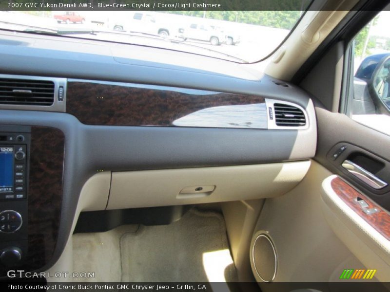 Blue-Green Crystal / Cocoa/Light Cashmere 2007 GMC Yukon Denali AWD