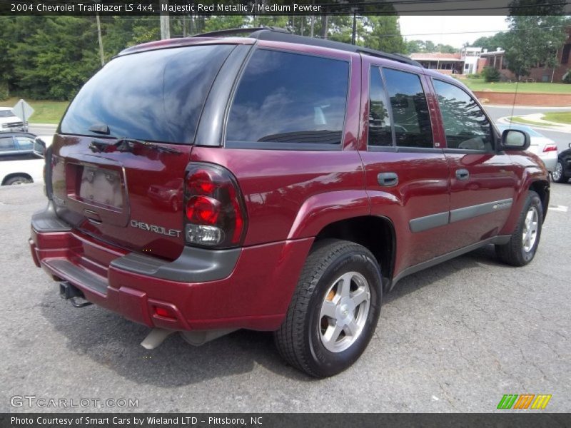 Majestic Red Metallic / Medium Pewter 2004 Chevrolet TrailBlazer LS 4x4