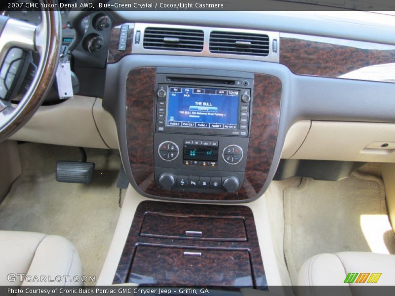 Blue-Green Crystal / Cocoa/Light Cashmere 2007 GMC Yukon Denali AWD