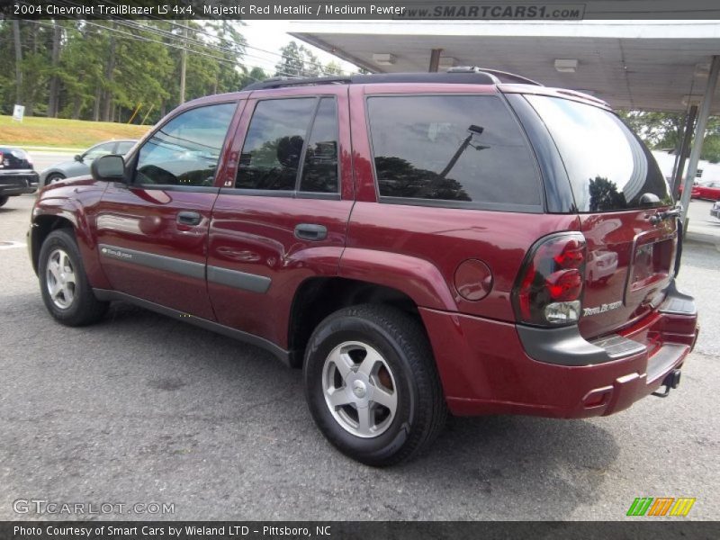 Majestic Red Metallic / Medium Pewter 2004 Chevrolet TrailBlazer LS 4x4