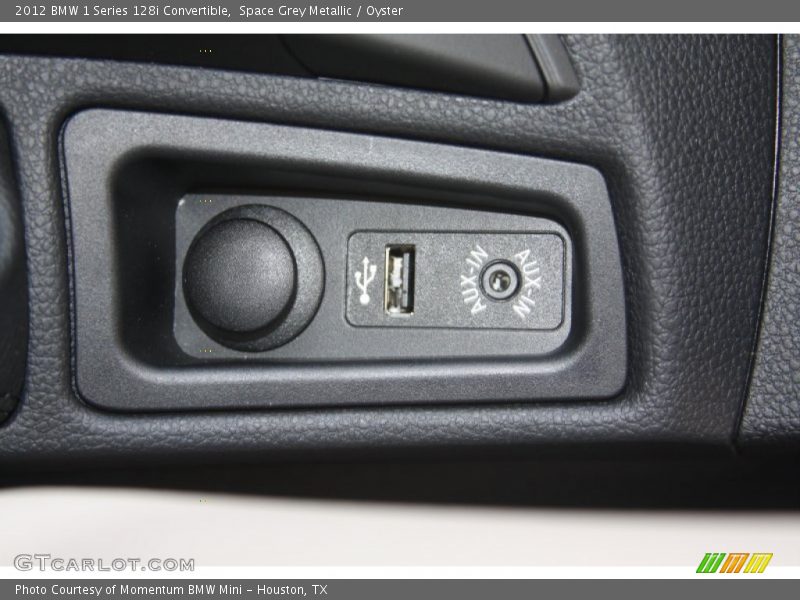 Space Grey Metallic / Oyster 2012 BMW 1 Series 128i Convertible