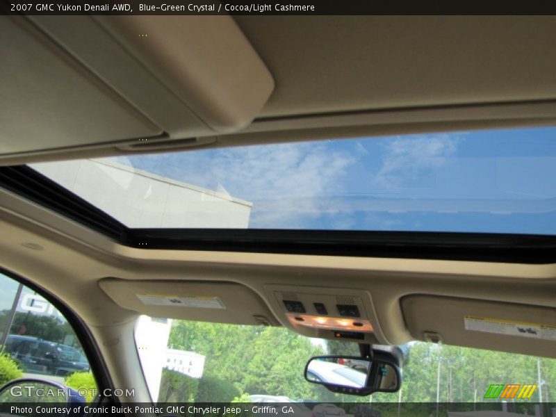 Blue-Green Crystal / Cocoa/Light Cashmere 2007 GMC Yukon Denali AWD