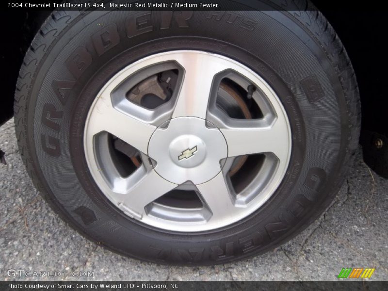 Majestic Red Metallic / Medium Pewter 2004 Chevrolet TrailBlazer LS 4x4
