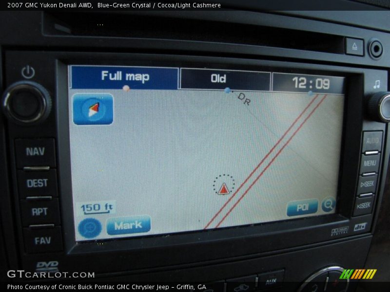 Blue-Green Crystal / Cocoa/Light Cashmere 2007 GMC Yukon Denali AWD