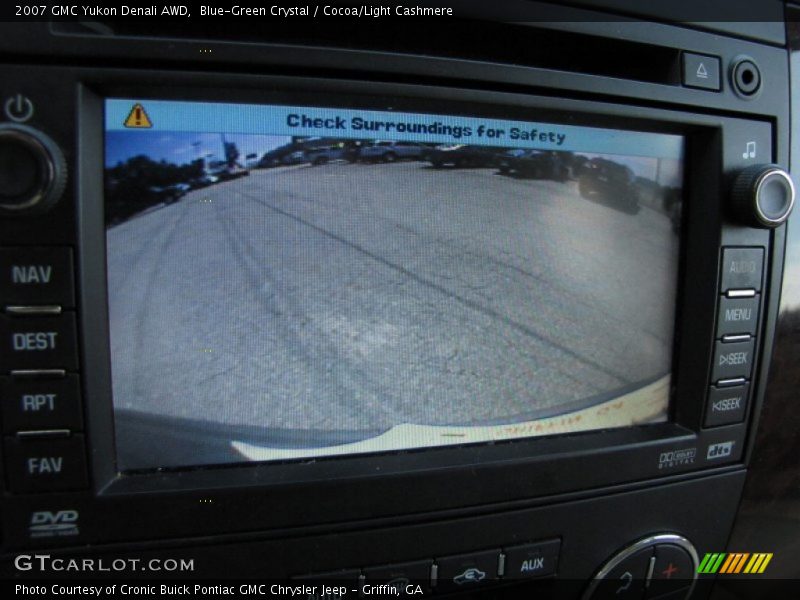 Blue-Green Crystal / Cocoa/Light Cashmere 2007 GMC Yukon Denali AWD