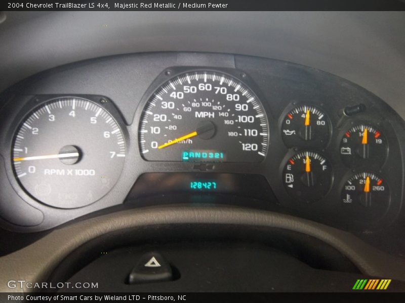 Majestic Red Metallic / Medium Pewter 2004 Chevrolet TrailBlazer LS 4x4