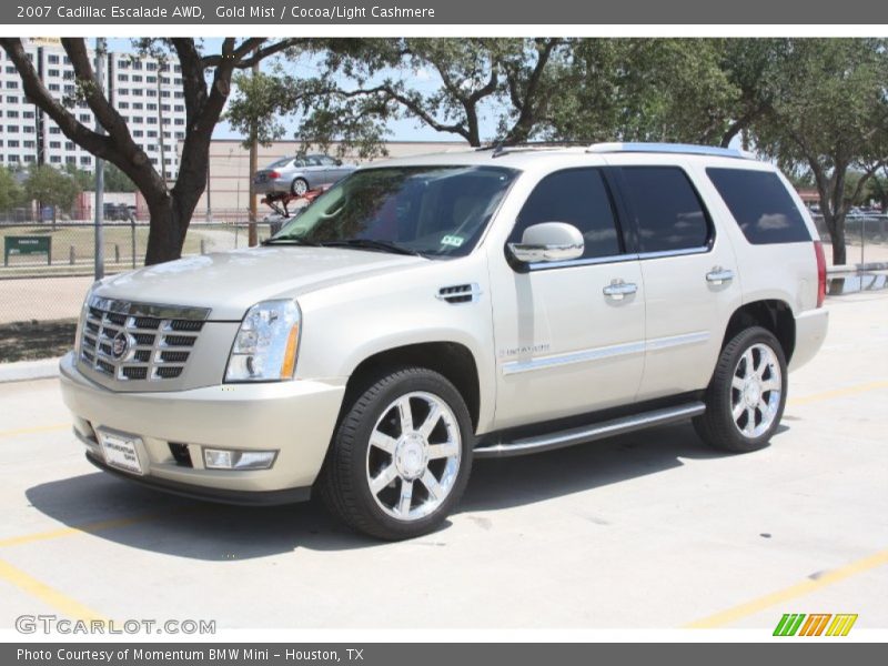 Gold Mist / Cocoa/Light Cashmere 2007 Cadillac Escalade AWD
