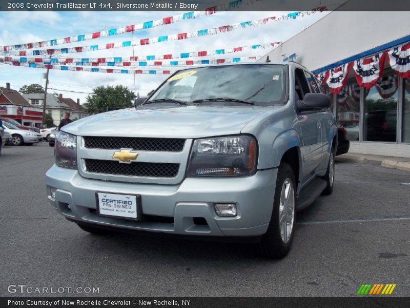 Silverstone Metallic / Ebony 2008 Chevrolet TrailBlazer LT 4x4
