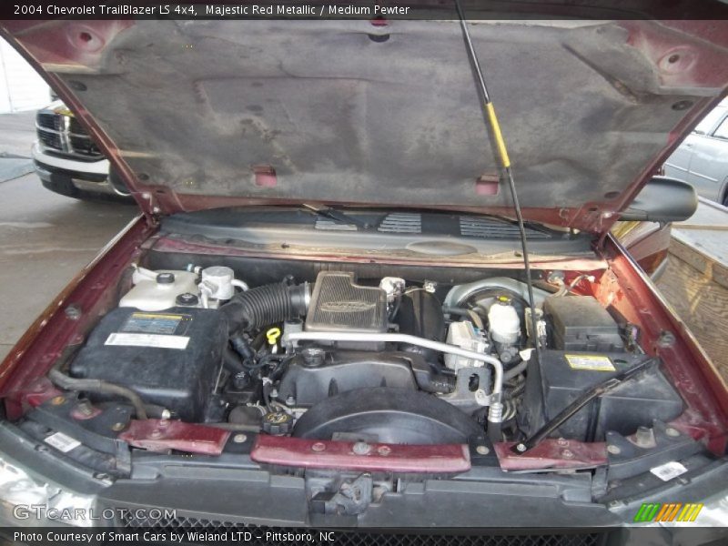 Majestic Red Metallic / Medium Pewter 2004 Chevrolet TrailBlazer LS 4x4