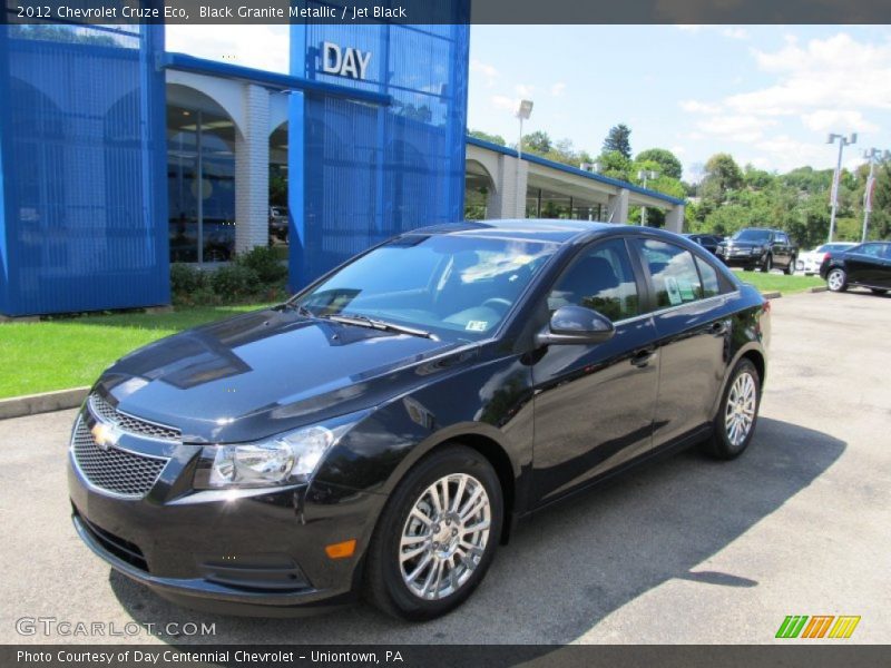 Black Granite Metallic / Jet Black 2012 Chevrolet Cruze Eco