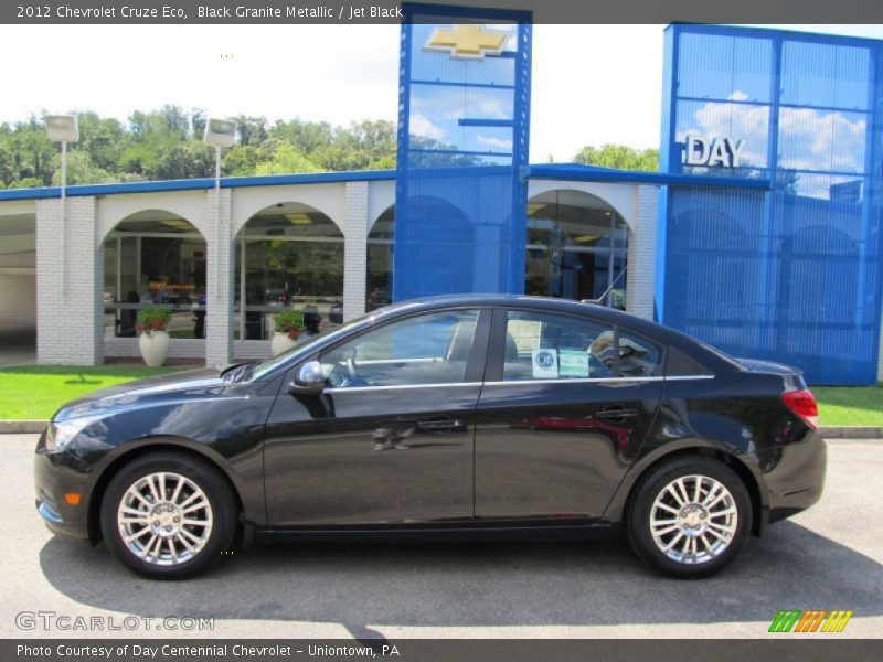 Black Granite Metallic / Jet Black 2012 Chevrolet Cruze Eco