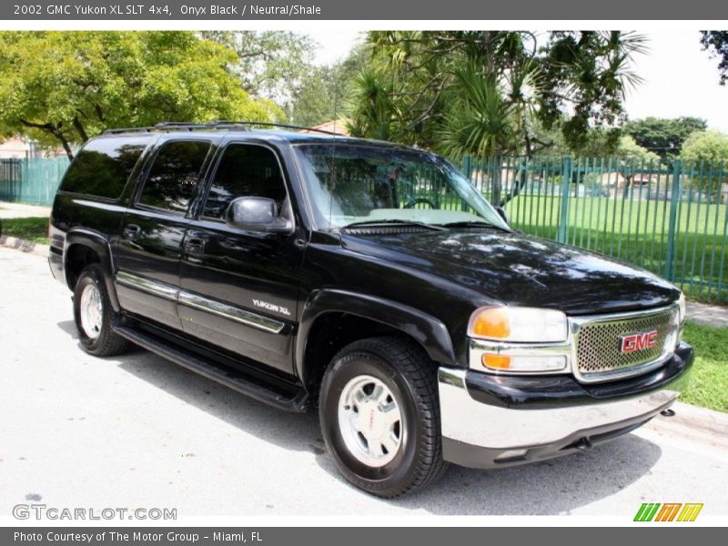 Onyx Black / Neutral/Shale 2002 GMC Yukon XL SLT 4x4