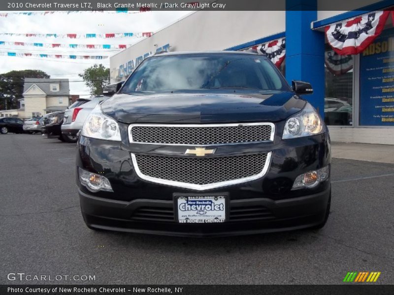 Black Granite Metallic / Dark Gray/Light Gray 2010 Chevrolet Traverse LTZ