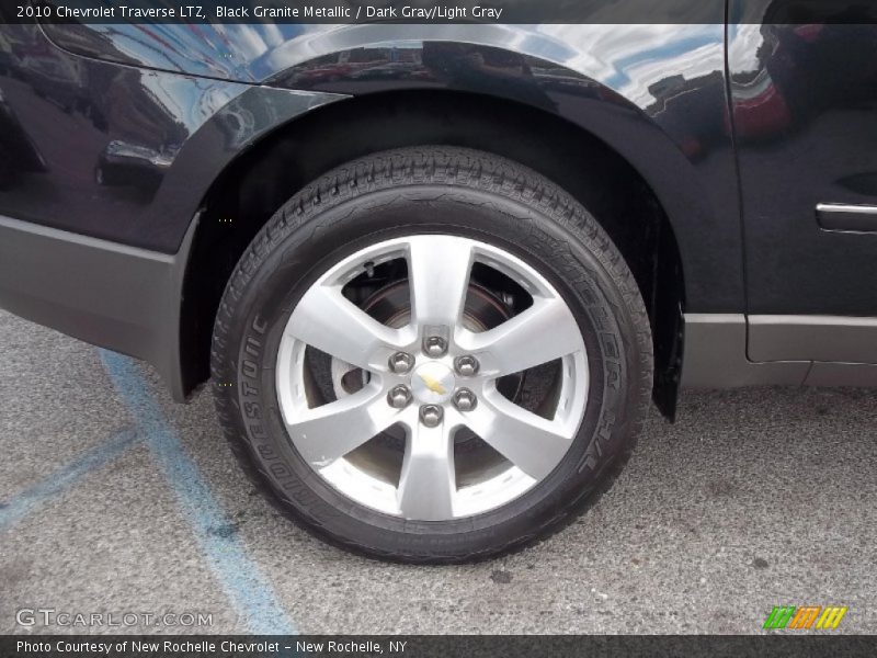 Black Granite Metallic / Dark Gray/Light Gray 2010 Chevrolet Traverse LTZ