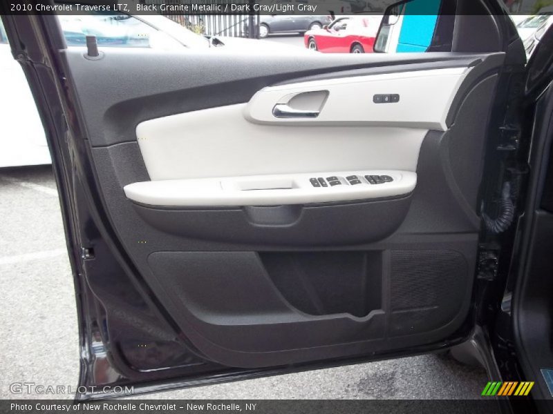 Black Granite Metallic / Dark Gray/Light Gray 2010 Chevrolet Traverse LTZ