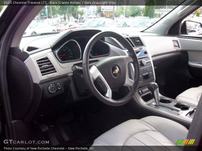 Black Granite Metallic / Dark Gray/Light Gray 2010 Chevrolet Traverse LTZ