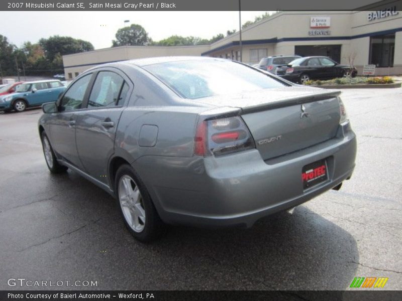 Satin Mesai Gray Pearl / Black 2007 Mitsubishi Galant SE