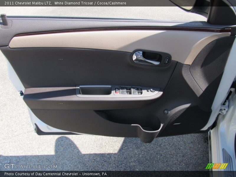 White Diamond Tricoat / Cocoa/Cashmere 2011 Chevrolet Malibu LTZ