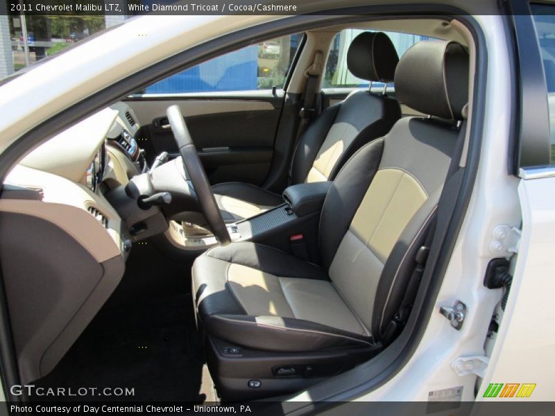 White Diamond Tricoat / Cocoa/Cashmere 2011 Chevrolet Malibu LTZ