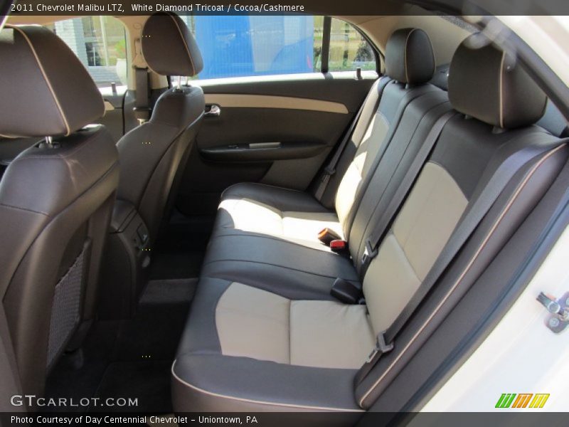 White Diamond Tricoat / Cocoa/Cashmere 2011 Chevrolet Malibu LTZ