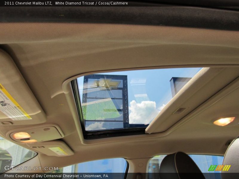 White Diamond Tricoat / Cocoa/Cashmere 2011 Chevrolet Malibu LTZ