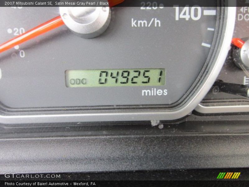 Satin Mesai Gray Pearl / Black 2007 Mitsubishi Galant SE