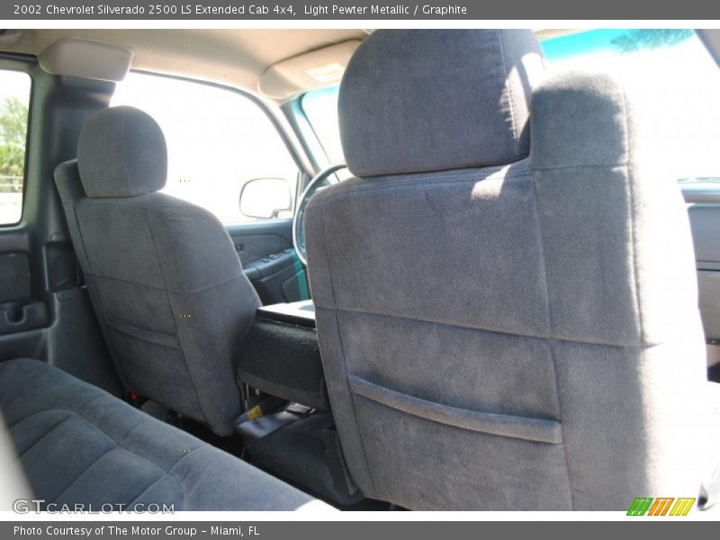 Light Pewter Metallic / Graphite 2002 Chevrolet Silverado 2500 LS Extended Cab 4x4