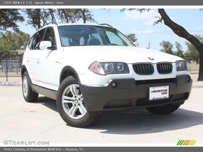 Alpine White / Grey 2005 BMW X3 3.0i