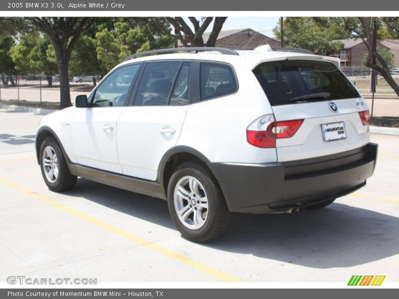 Alpine White / Grey 2005 BMW X3 3.0i