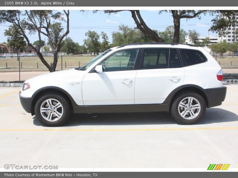 Alpine White / Grey 2005 BMW X3 3.0i