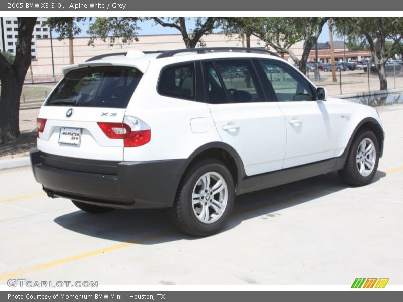 Alpine White / Grey 2005 BMW X3 3.0i