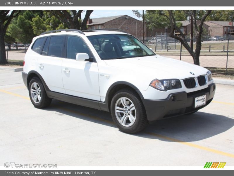 Alpine White / Grey 2005 BMW X3 3.0i