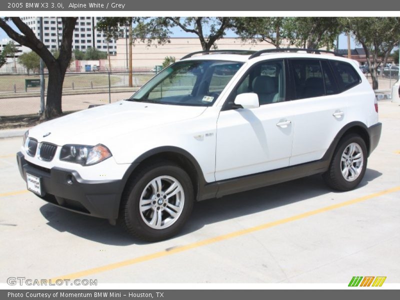Alpine White / Grey 2005 BMW X3 3.0i